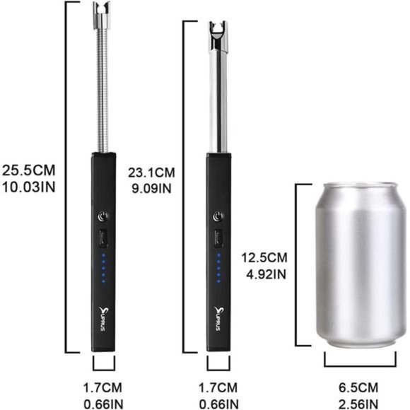 Electric Lighter Candle Lighter Rechargeable USB Arc lighters with Safety Lock - Picture 7 of 7